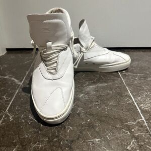 Men's White High-Top Sneakers